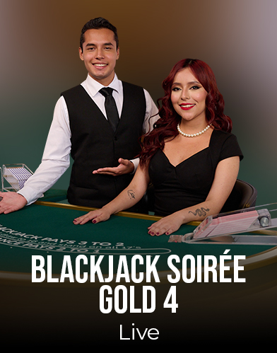 Blackjack Soirée Gold 4 Live